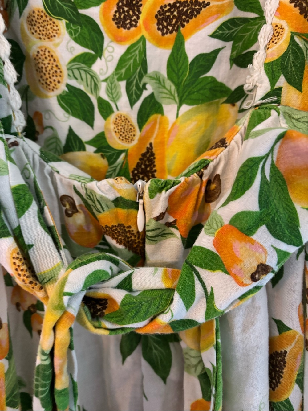 Farm Rio Papaya Salad Scarf Maxi dress - Picture 10 of 16